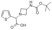 (3-BOC-AMINO-AZETIDIN-1-YL)-THIOPHEN-2-YL-ACETIC ACID Struktur