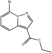 7-BROMO-PYRAZOLO[1,5-A]PYRIDINE-3-CARBOXYLIC ACID ETHYL ESTER Struktur