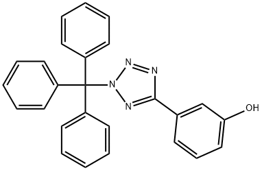 3-(2-TRITYL-2H-TETRAZOL-5-YL)-PHENOL Struktur