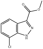 METHYL 7-CHLORO-1H-INDAZOLE-3-CARBOXYLATE Struktur