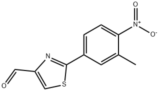 2-(3-METHYL-4-NITRO-PHENYL)-THIAZOLE-4-CARBALDEHYDE Struktur