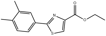 2-(3,4-DIMETHYL-PHENYL)-THIAZOLE-4-CARBOXYLIC ACID ETHYL ESTER Struktur