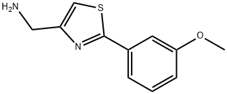 C-[2-(3-METHOXY-PHENYL)-THIAZOL-4-YL]-METHYLAMINE Struktur