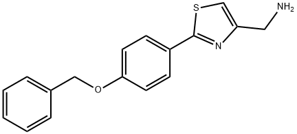 C-[2-(4-BENZYLOXY-PHENYL)-THIAZOL-4-YL]-METHYLAMINE Struktur