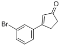 3-(3-BROMOPHENYL)CYCLOPENT-2-EN-1-ONE Struktur