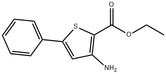 3-氨基-5-苯基-2-噻吩甲酸乙酯, 88534-50-3, 結(jié)構(gòu)式