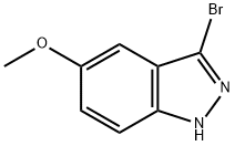 3-BROMO-5-METHOXY (1H)INDAZOLE Struktur