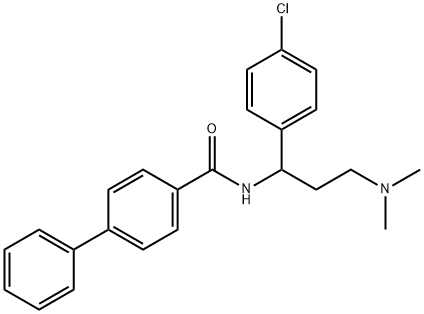 [1,1'-Biphenyl]-4-carboxaMide, N-[1-(4-chlorophenyl)-3-(diMethylaMino)propyl]- Struktur