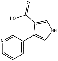 4-(吡啶-3-基)-1H-吡咯-3-羧酸 結(jié)構(gòu)式