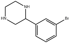 2-(3-BROMO-PHENYL)-PIPERAZINE Struktur