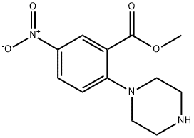 5-NITRO-2-PIPERAZIN-1-YL-BENZOIC ACID METHYL ESTER Struktur