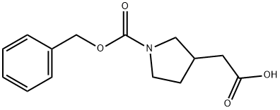 1-N-CBZ-PYRROLIDINE-3-ACETIC ACID
 Struktur