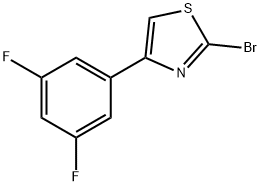 2-BROMO-4-(3,5-DIFLUORO-PHENYL)-THIAZOLE Struktur