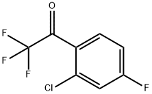 1-(2-CHLORO-4-FLUORO-PHENYL)-2,2,2-TRIFLUORO-ETHANONE Struktur