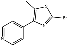 4-(2-BROMO-5-METHYL-THIAZOL-4-YL)-PYRIDINE Struktur