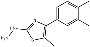 4-(3,4-DIMETHYLPHENYL)-5-METHYL-2(3H)-THIAZOLONE HYDRAZONE Struktur