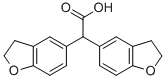 DI-2,3-DIHYDRO-1-BENZOFURAN-5-YLACETICACID
 Struktur