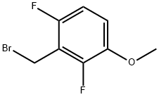 2,6-DIFLUORO-3-METHOXYBENZYL BROMIDE Struktur