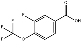 3-Fluoro-4-(trifluoromethoxy)benzoic acid Struktur