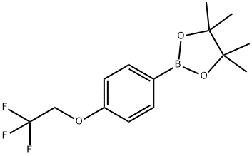 4-(2,2,2-Trifluoroethoxy)phenylboronic acid pinacol ester Struktur