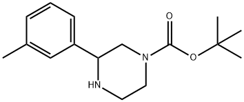 1-BOC-3-M-TOLYLPIPERAZINE Struktur