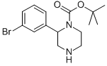 1-Boc-2-(3-bromophenyl)piperazine Struktur