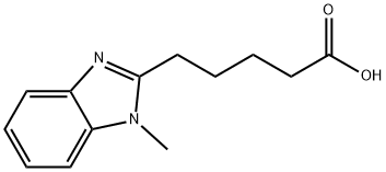 5-(1-Methyl-1H-benzoimidazol-2-yl)-pentanoic acid Struktur