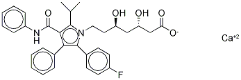 3S,5R isoMer, or (3S,5R)-7-[3-(phenylcarbaMoyl)-5-(4-fluorophenyl)-2-isopropyl-4-phenyl-1H-pyrrol-1-yl]-3,5-dihydroxyheptanoic acid calciuM salt Struktur