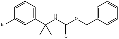 Benzyl N-[2-(3-broMophenyl)propan-2-yl]carbaMate Struktur