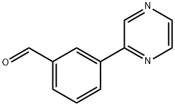 3-PYRAZIN-2-YLBENZALDEHYDE Struktur