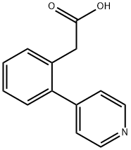 2-(4-PYRIDINYL)-BENZENEACETIC ACID Struktur