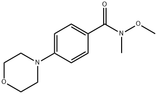 4-(N-MORPHOLINO)-N-METHY-N-METHOXYBENZAMIDE Struktur