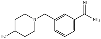 3-(4-HYDROXY-PIPERIDIN-1-YLMETHYL)-BENZAMIDINE Struktur