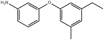 3-(3-ETHYL-5-METHYL-PHENOXY)-PHENYLAMINE Struktur