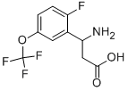 3-AMINO-3-(2-FLUORO-5-TRIFLUOROMETHOXY-PHENYL)-PROPIONIC ACID Struktur