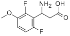 3-AMINO-3-(2,6-DIFLUORO-3-METHOXY-PHENYL)-PROPIONIC ACID Struktur