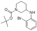 1-BOC-3-(2-BROMO-PHENYLAMINO)-PIPERIDINE Struktur