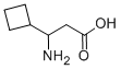 3-AMINO-3-CYCLOBUTYL-PROPIONIC ACID Struktur