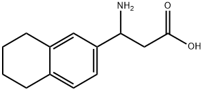 3-AMINO-3-(5,6,7,8-TETRAHYDRO-NAPHTHALEN-2-YL)-PROPIONIC ACID Struktur