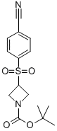 3-(4-CYANO-BENZENESULFONYL)-AZETIDINE-1-CARBOXYLIC ACID TERT-BUTYL ESTER Struktur