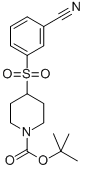 4-(3-CYANO-BENZENESULFONYL)-PIPERIDINE-1-CARBOXYLIC ACID TERT-BUTYL ESTER Struktur