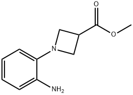 1-(2-AMINO-PHENYL)-AZETIDINE-3-CARBOXYLIC ACID METHYL ESTER Struktur