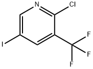 2-CHLORO-5-IODO-3-(TRIFLUOROMETHYL)-PYRIDINONE Struktur