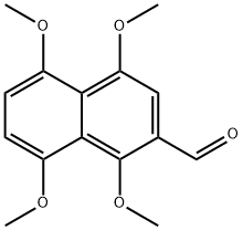 2-NAPHTHALENECARBOXALDEHYDE, 1,4,5,8-TETRAMETHOXY- Struktur