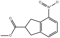 1H-INDENE-2-CARBOXYLIC ACID, 2,3-DIHYDRO-4-NITRO-, METHYL ESTER Struktur