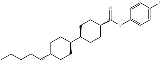 TRANS,TRANS-4-FLUOROPHENYL 4''-PENTYLBICYCLOHEXYL-4-CARBOXYLATE Struktur