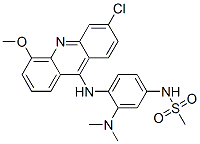 Methanesulfonamide, N-(4-((3-chloro-5-methoxy-9-acridinyl)amino)-3-(di methylamino)phenyl)- Struktur