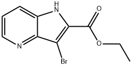 3-broMo-1H-pyrrolo[3,2-b]pyridine-2-carboxylic 
acid Struktur