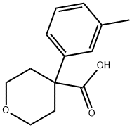 4-M-TOLYL-TETRAHYDRO-PYRAN-4-CARBOXYLIC ACID Struktur