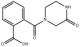 2-(3-OXO-PIPERAZINE-1-CARBONYL)-BENZOIC ACID Struktur